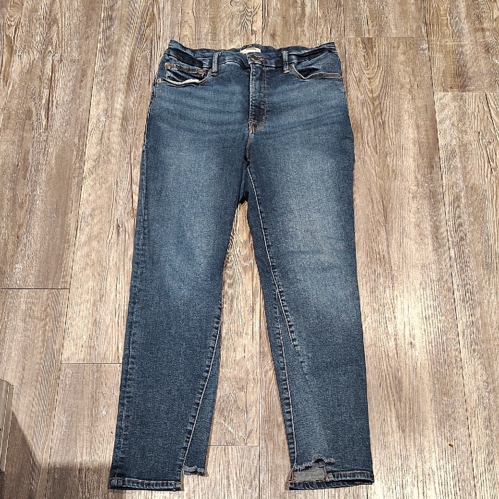 Good American Dark Blue Ankle Jeans